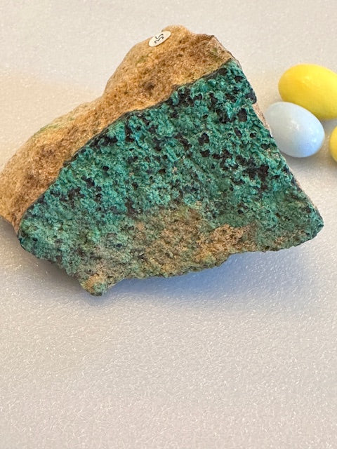 Azurite & Malachite on Sandstone
