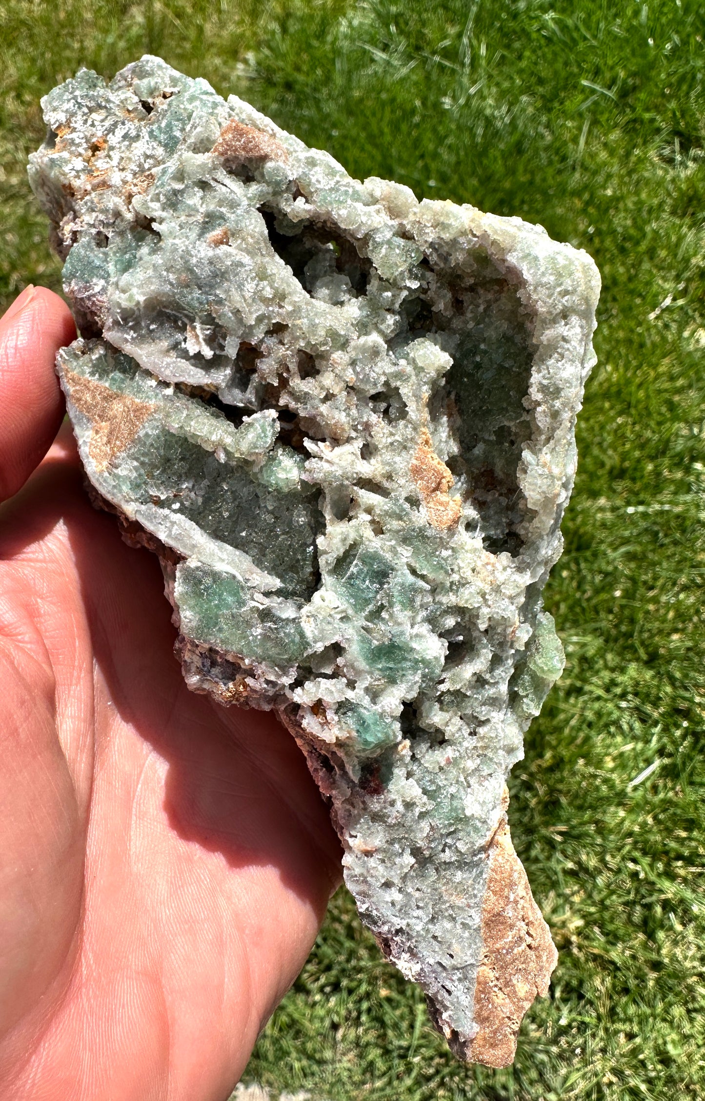 Fluorite crystals on matrix