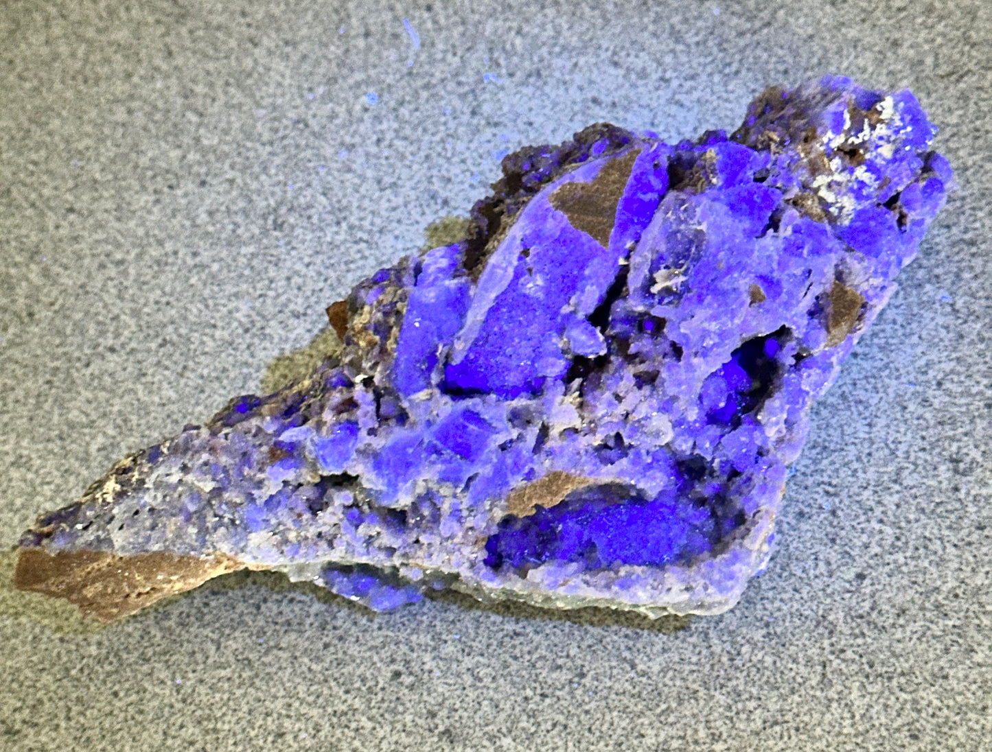 Fluorite crystals on matrix