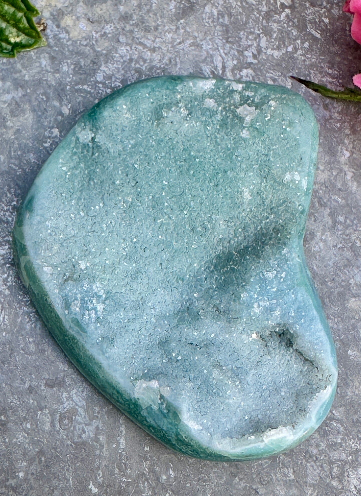 Green Drusy Ocean Jasper