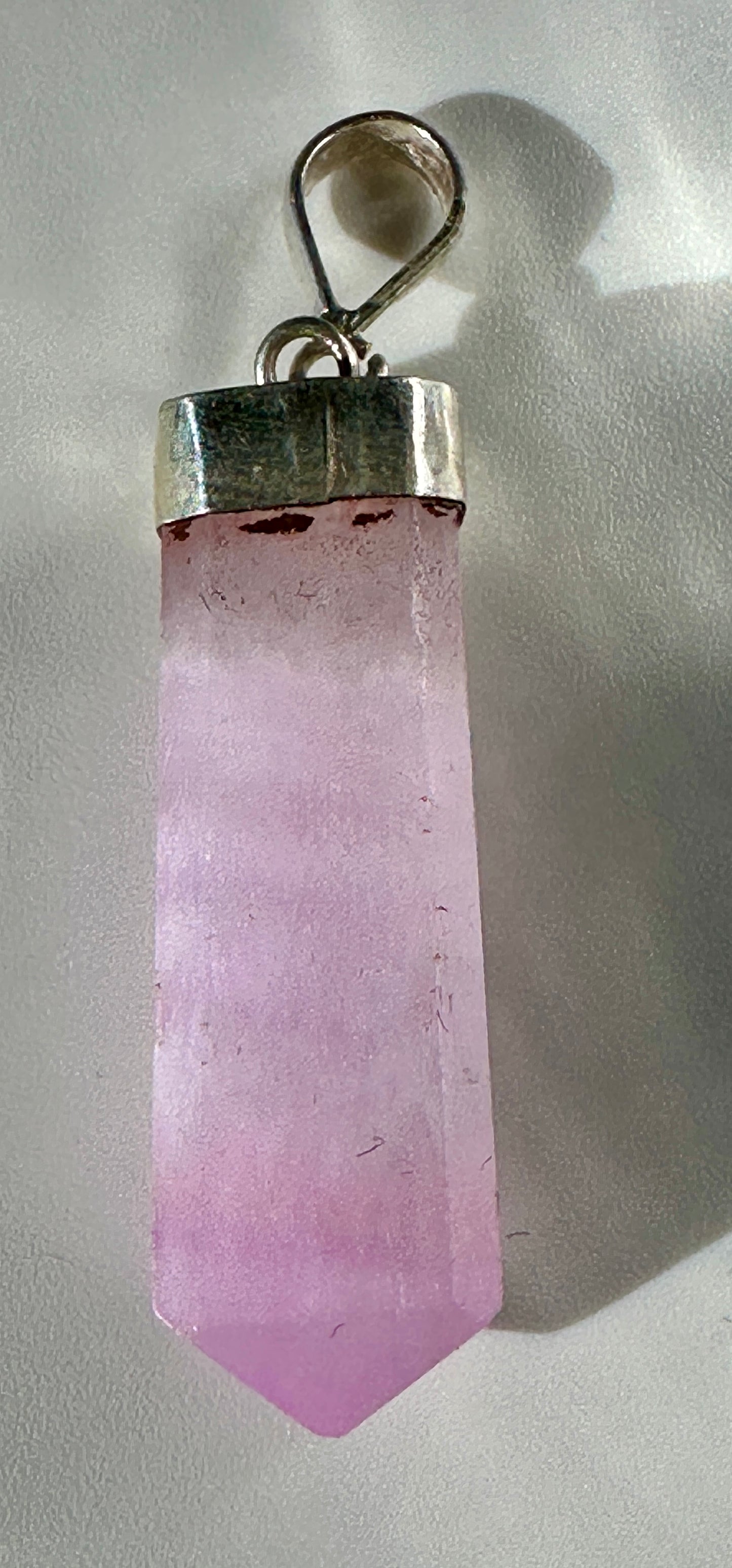 Pink Aragonite in Silver