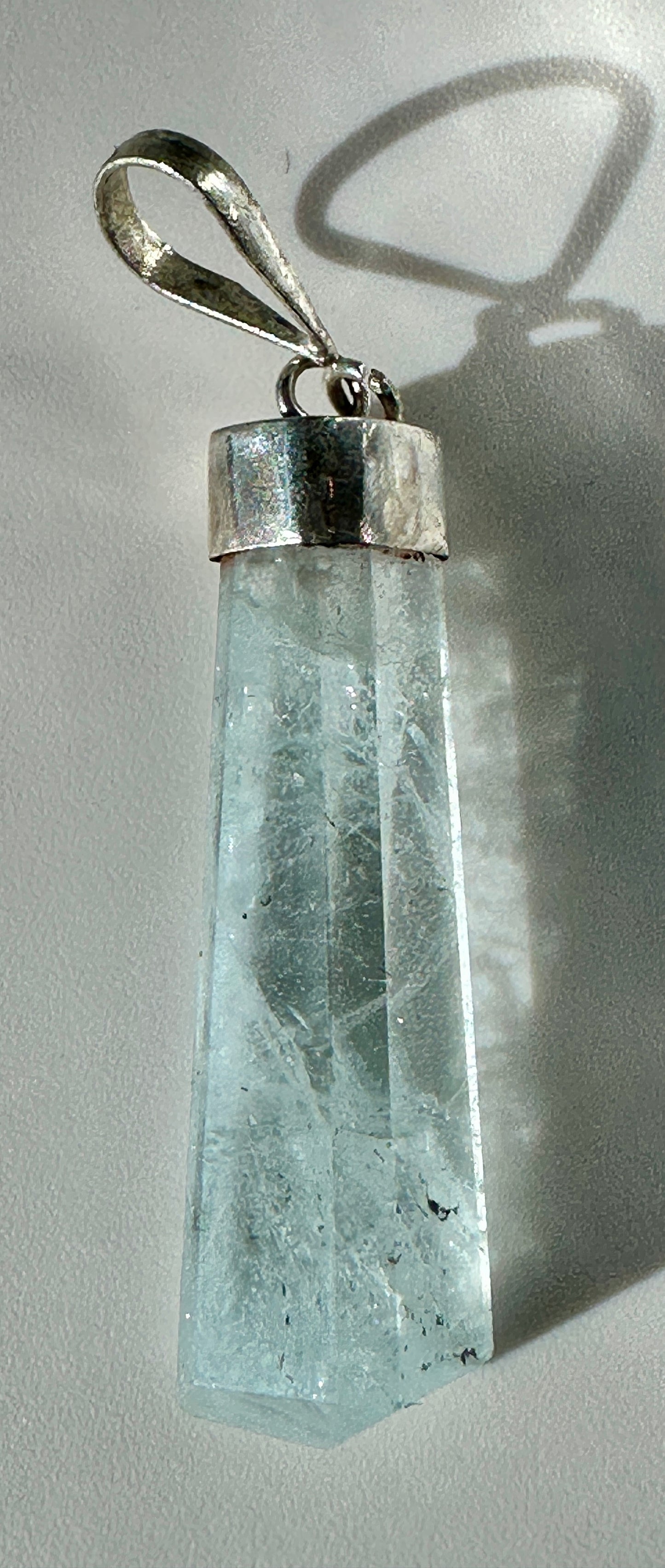 Aquamarine in sterling