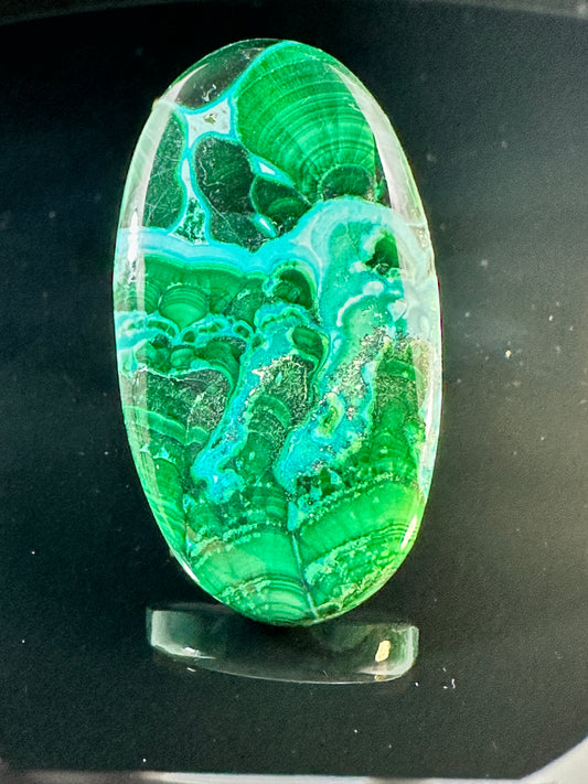 Malachite & Chrysocolla cabochon