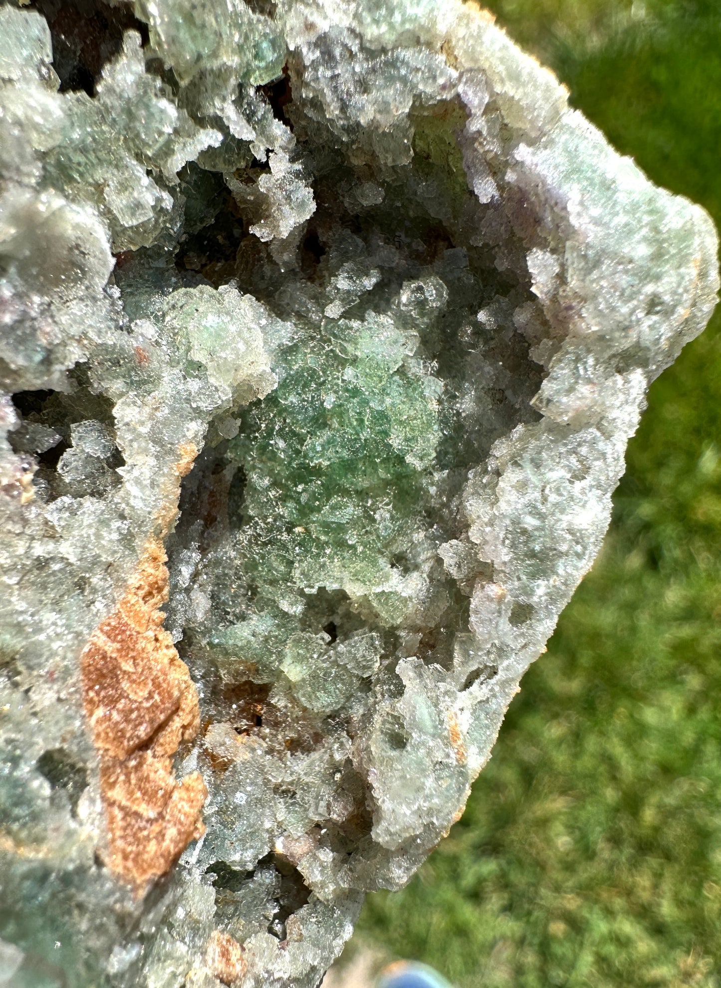 Fluorite crystals on matrix