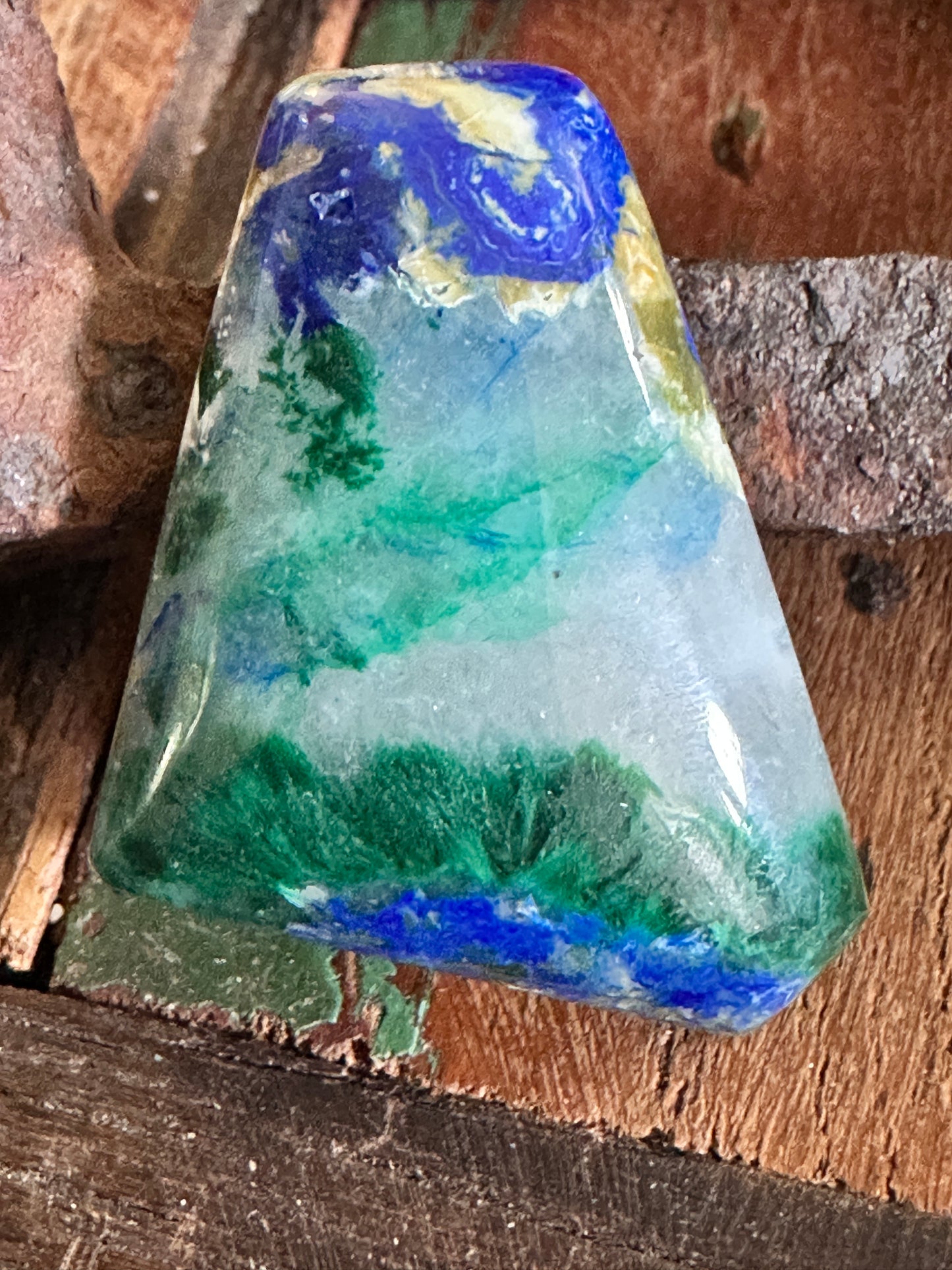 Azurite & Malachite Cabochon