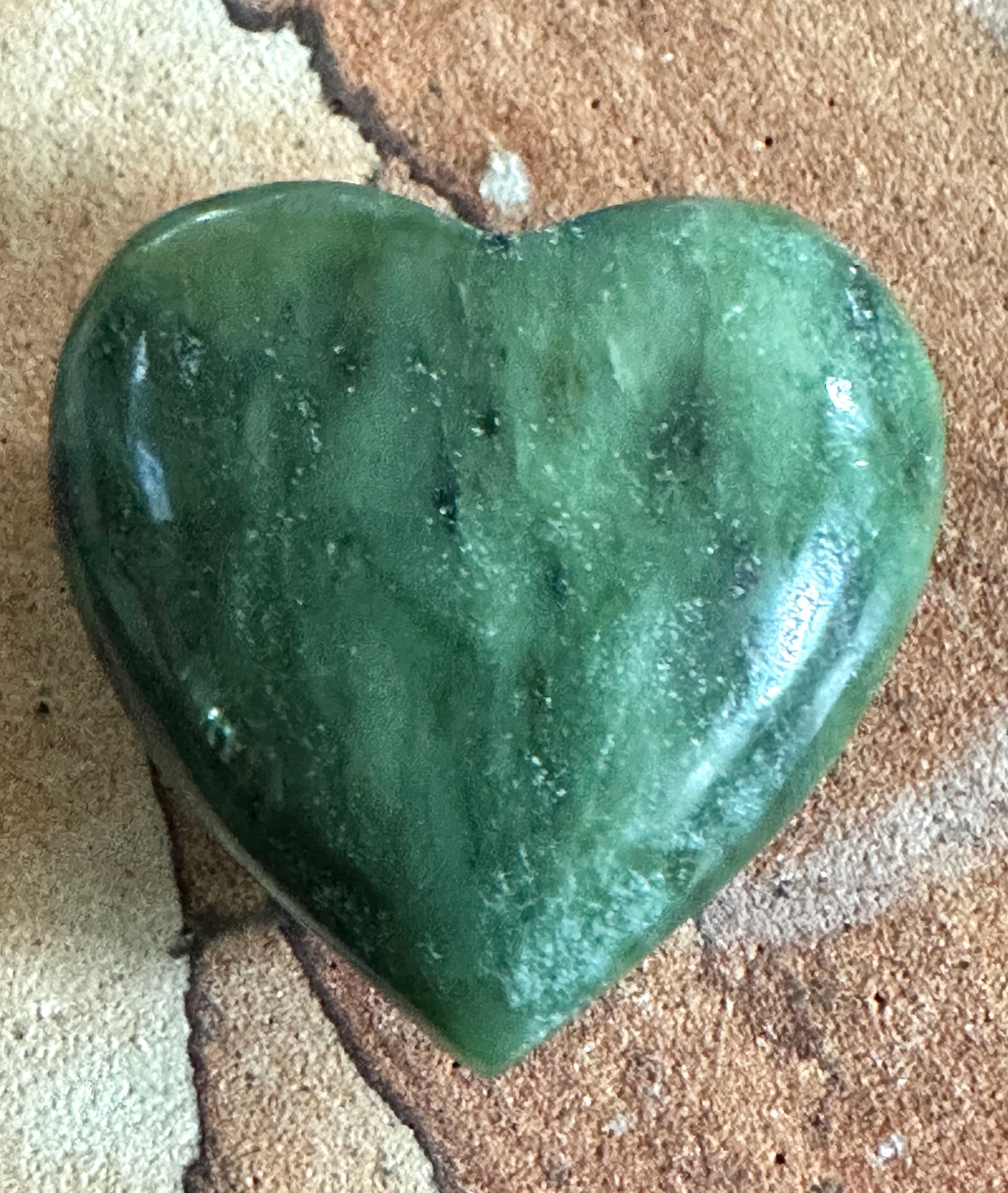 Nephrite (Jade) Heart