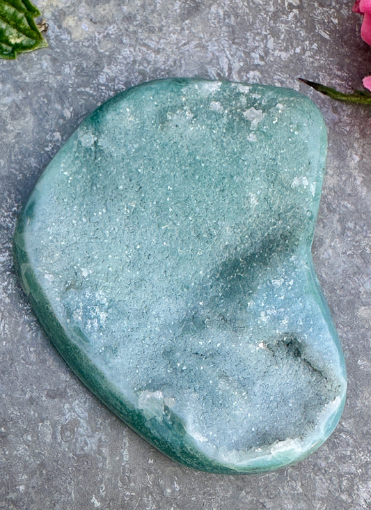 Green Drusy Ocean Jasper