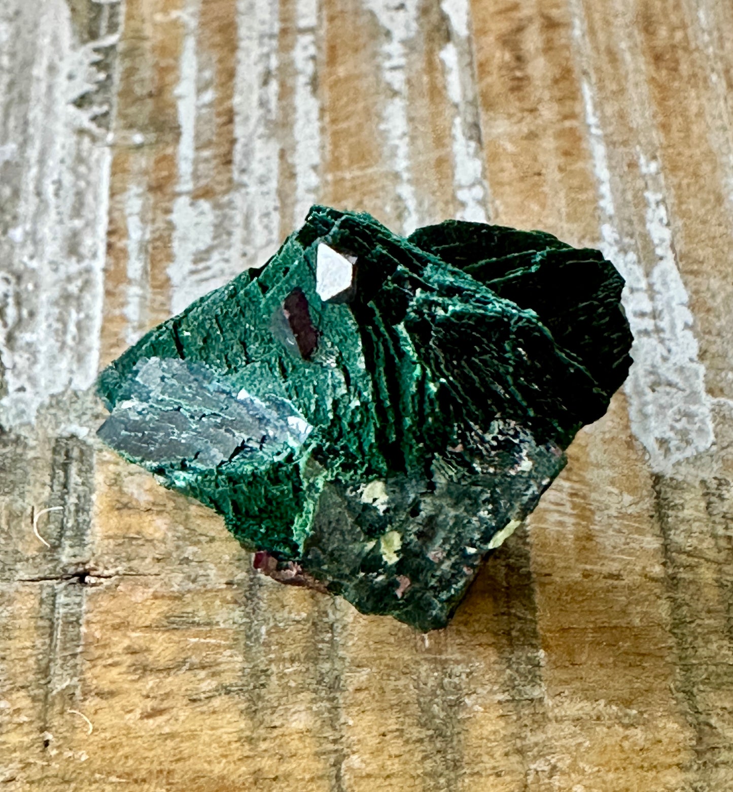 Cuprite on Malachite