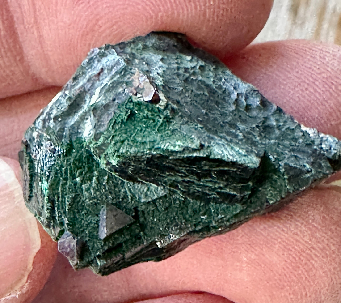 Cuprite on Malachite