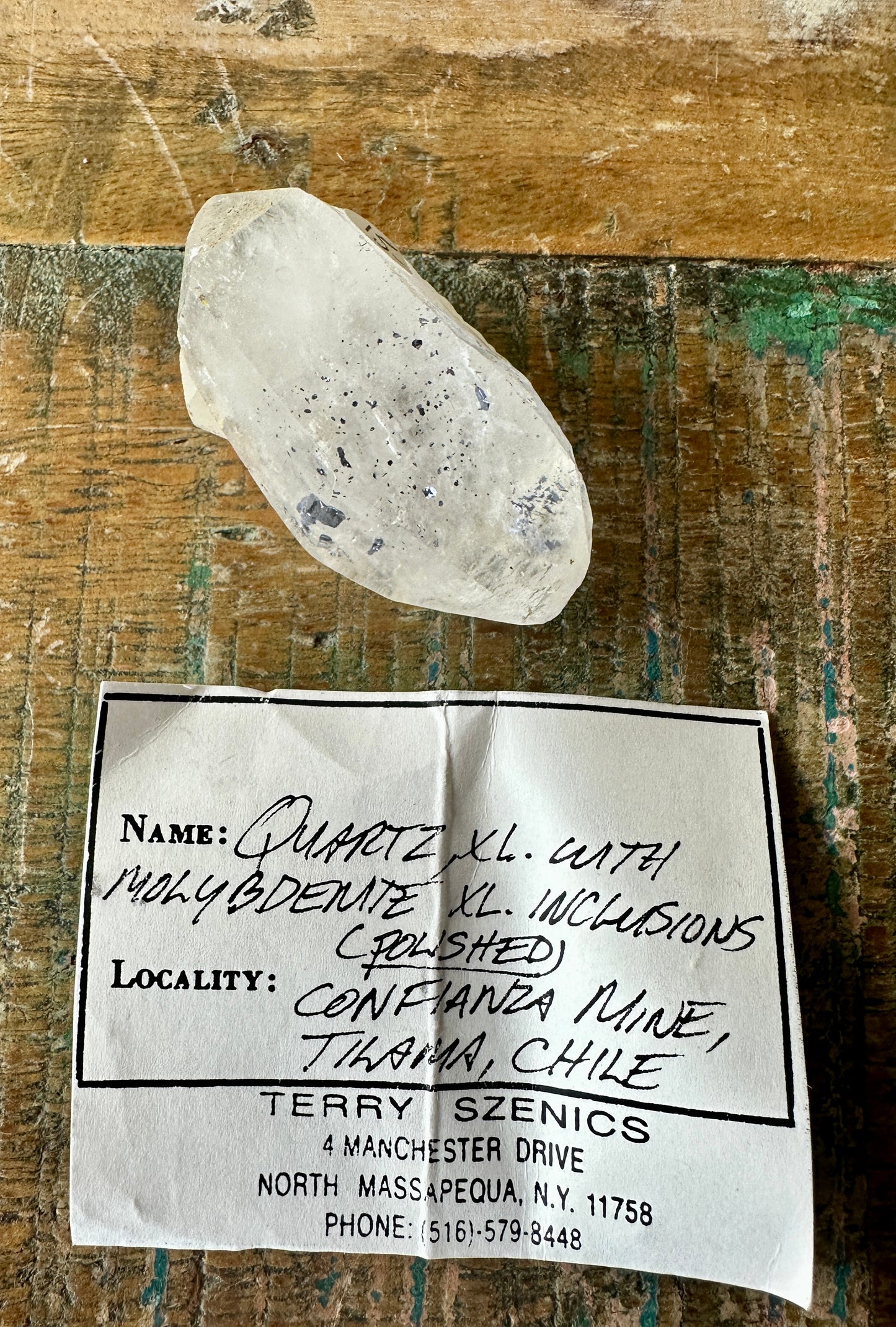 Molybdenite in Quartz