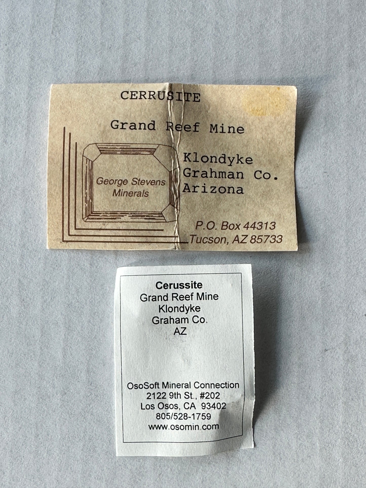 Cerussite crystal