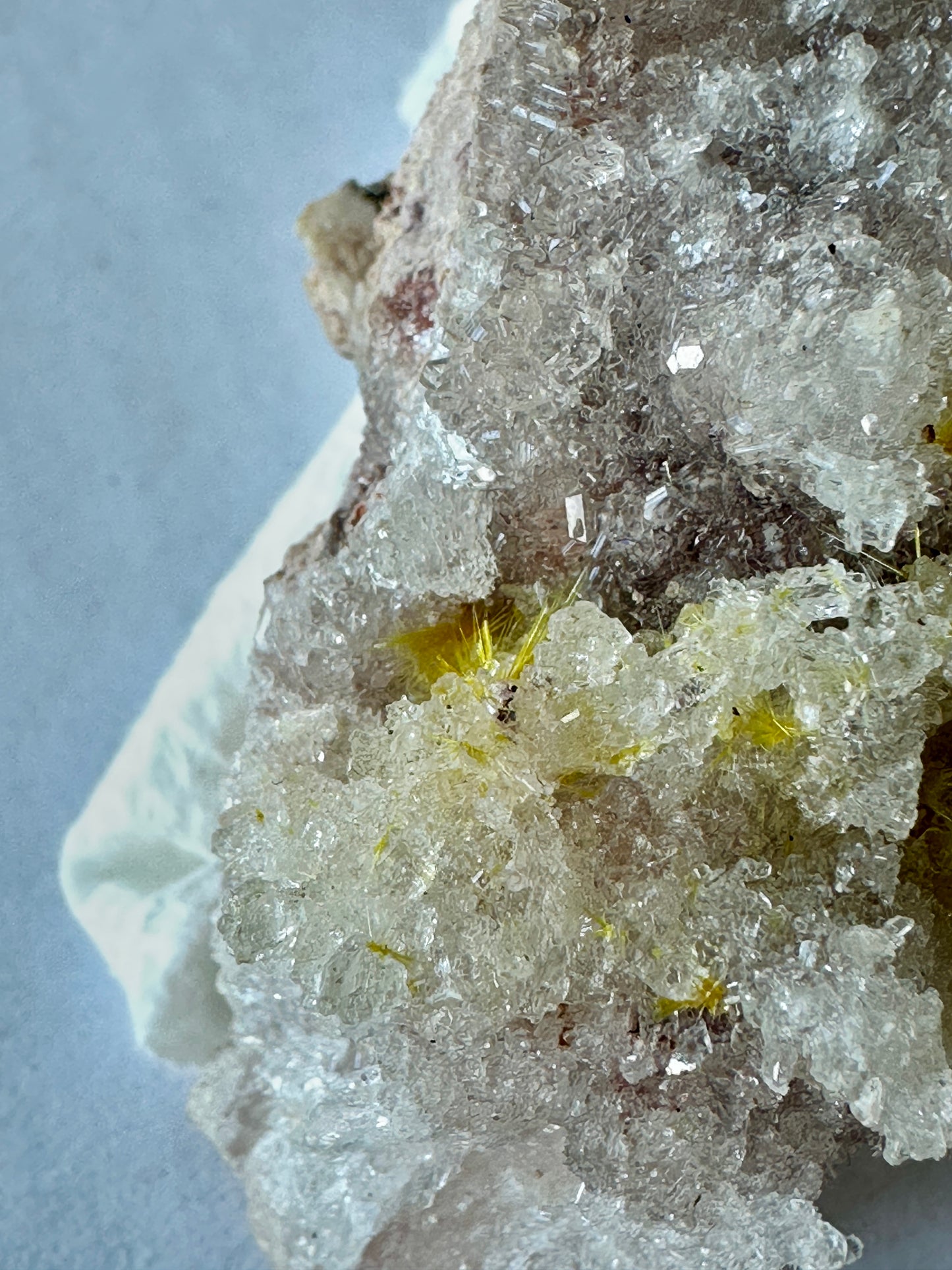 Novacekite on Gypsum
