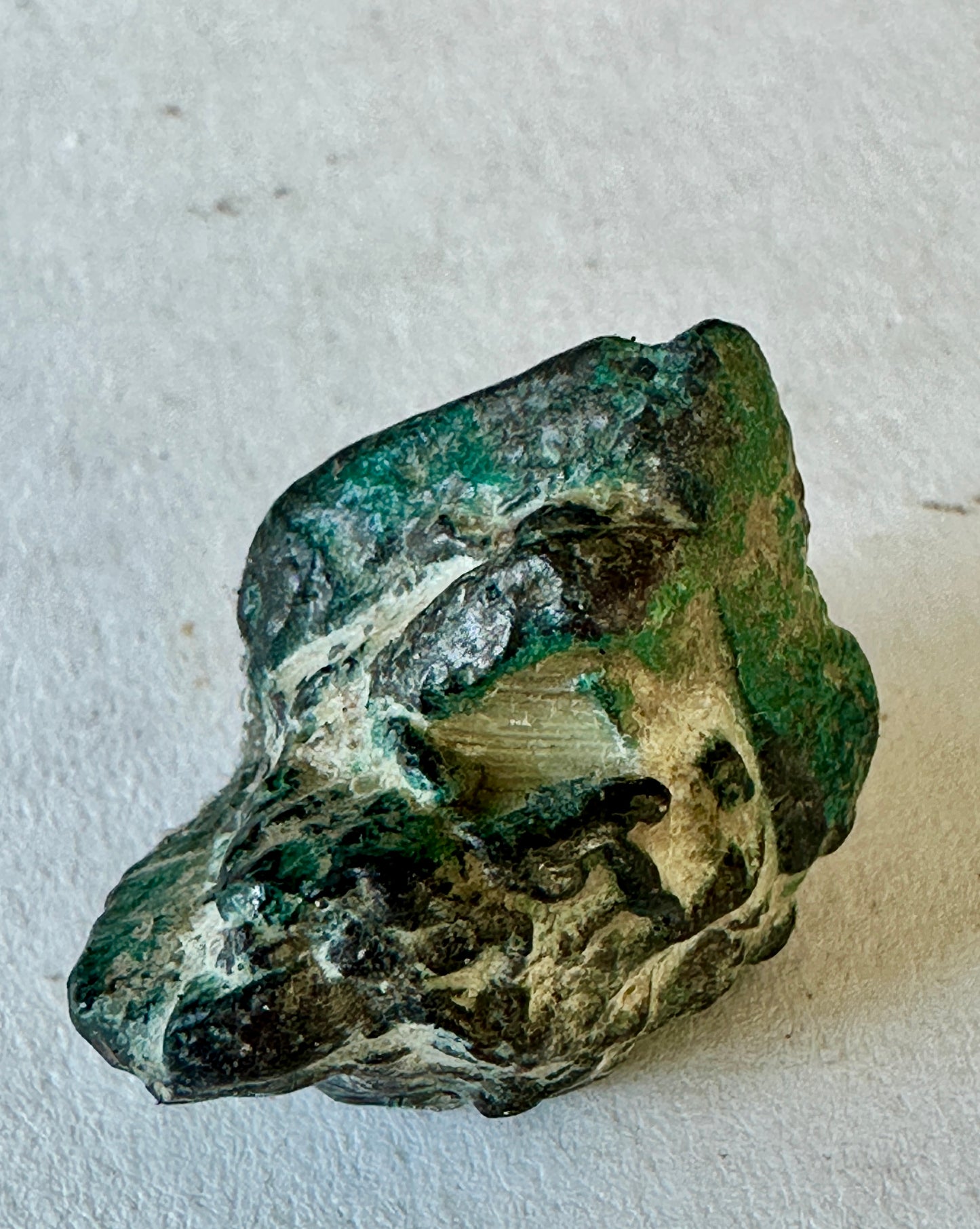 Copper replacing Azurite crystals.