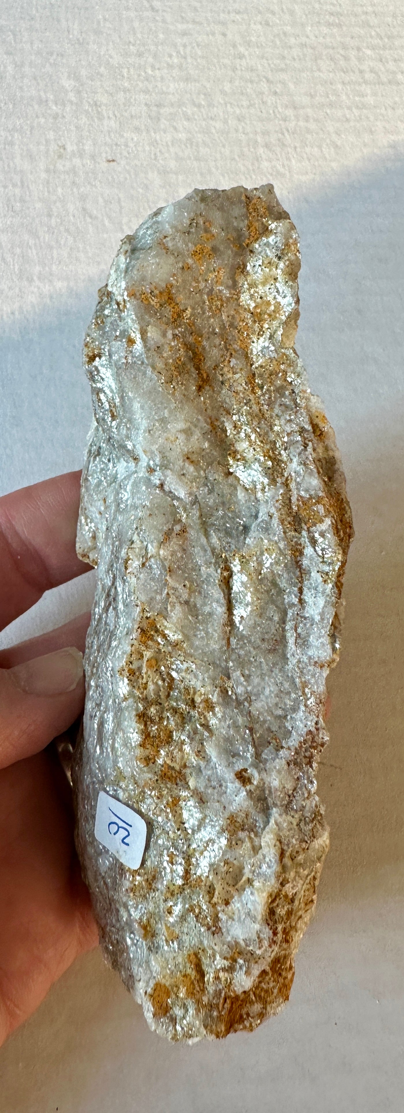 Scheelite from an ancient gold mine.