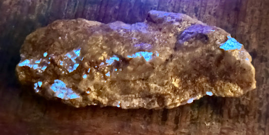 Scheelite from an ancient gold mine.