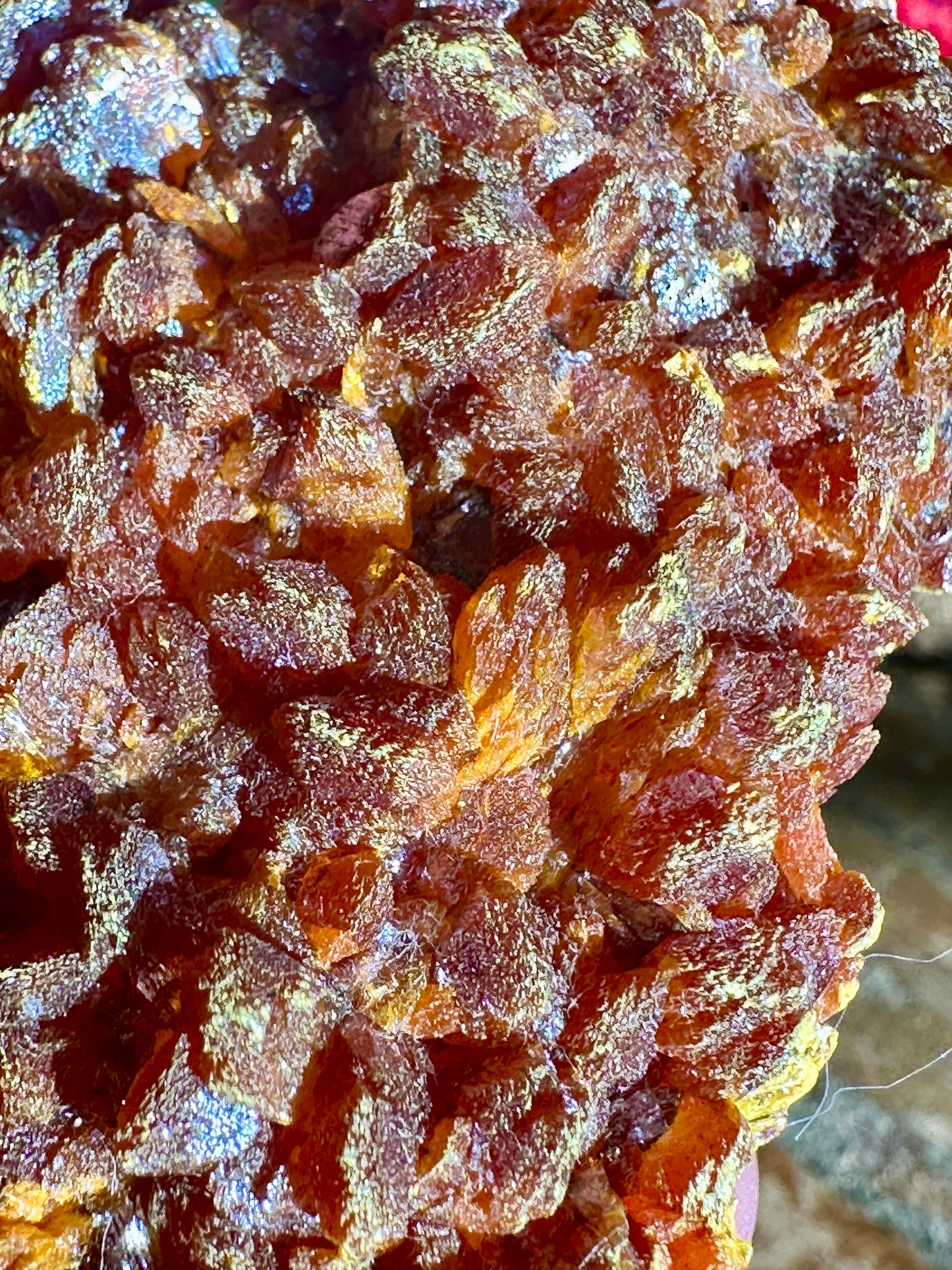 Orpiment crystals