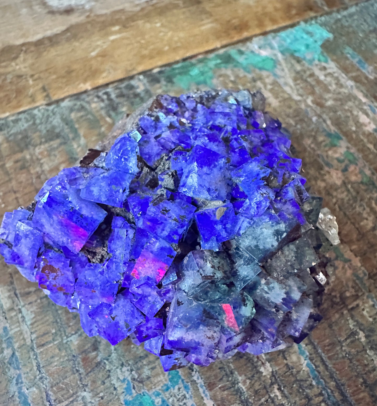 Fluorite crystals