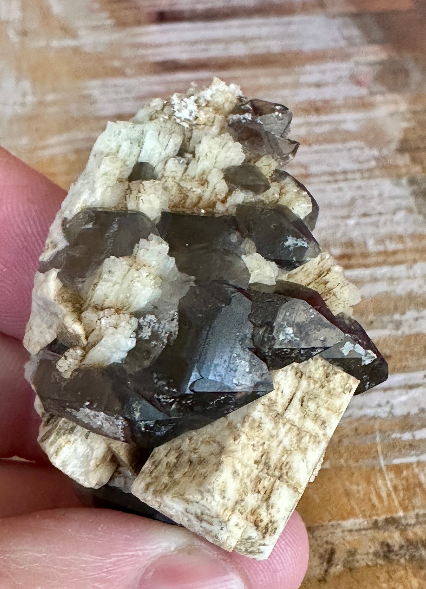 Smoky Quartz & Albite