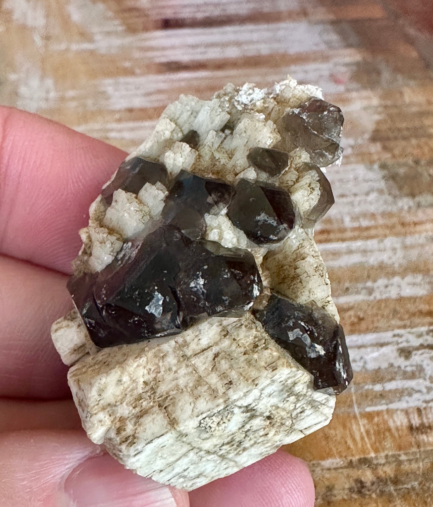 Smoky Quartz & Albite