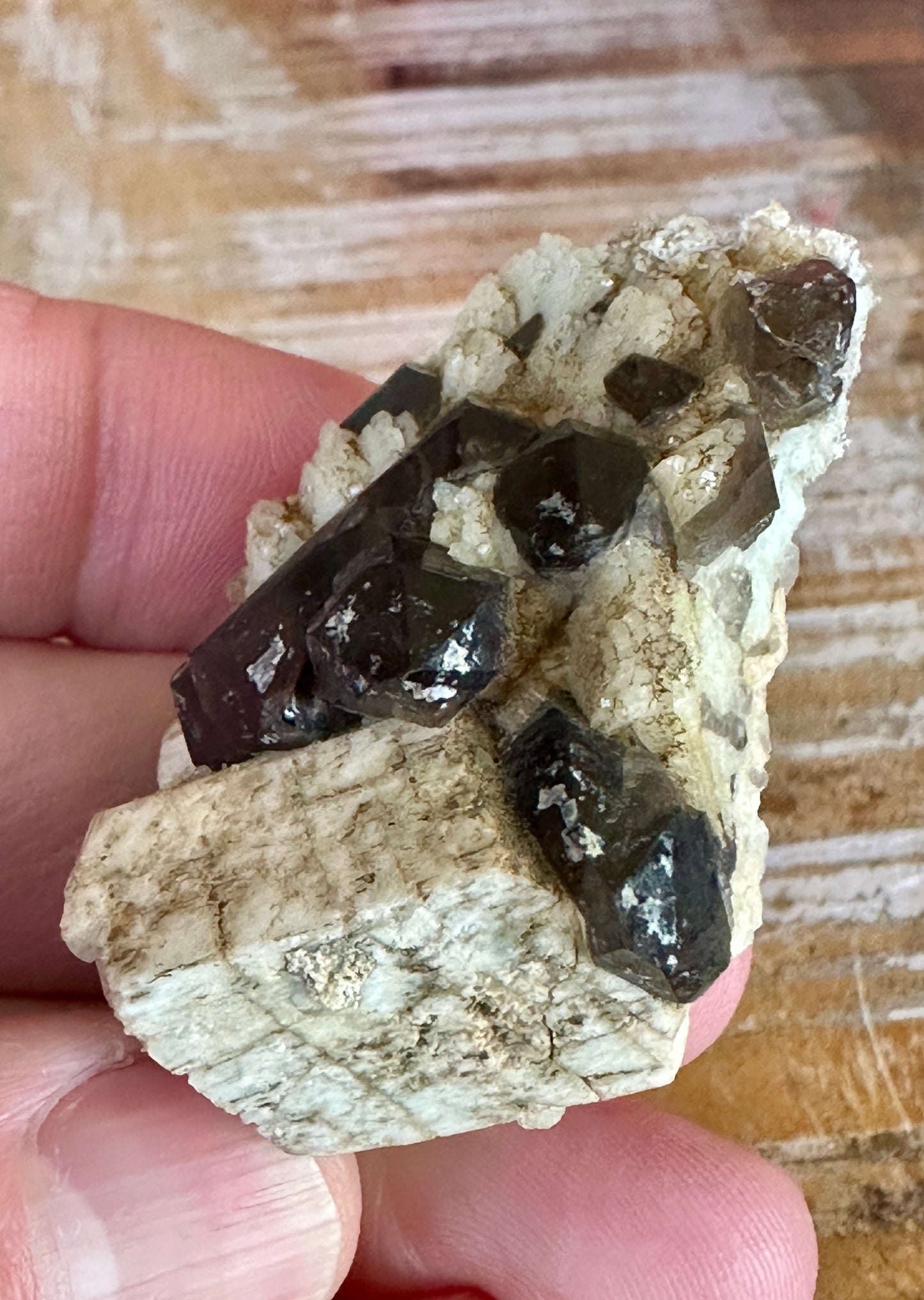 Smoky Quartz & Albite