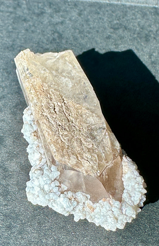 Danburite w/ Calcite
