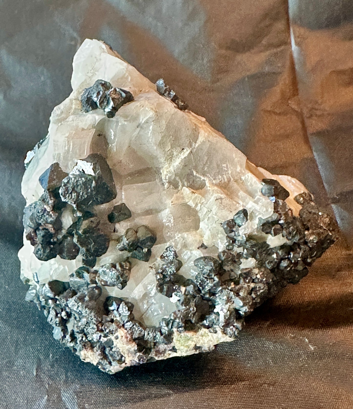 Franklinite Crystals in Matrix