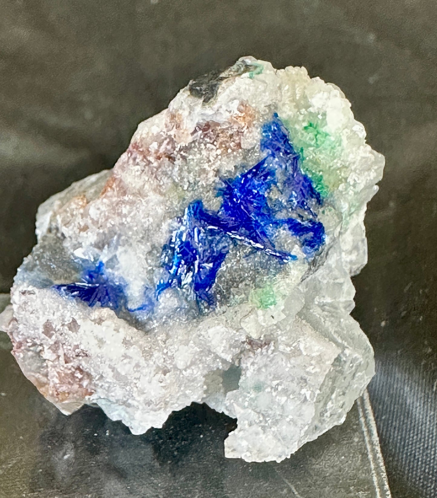Linarite on Galena
