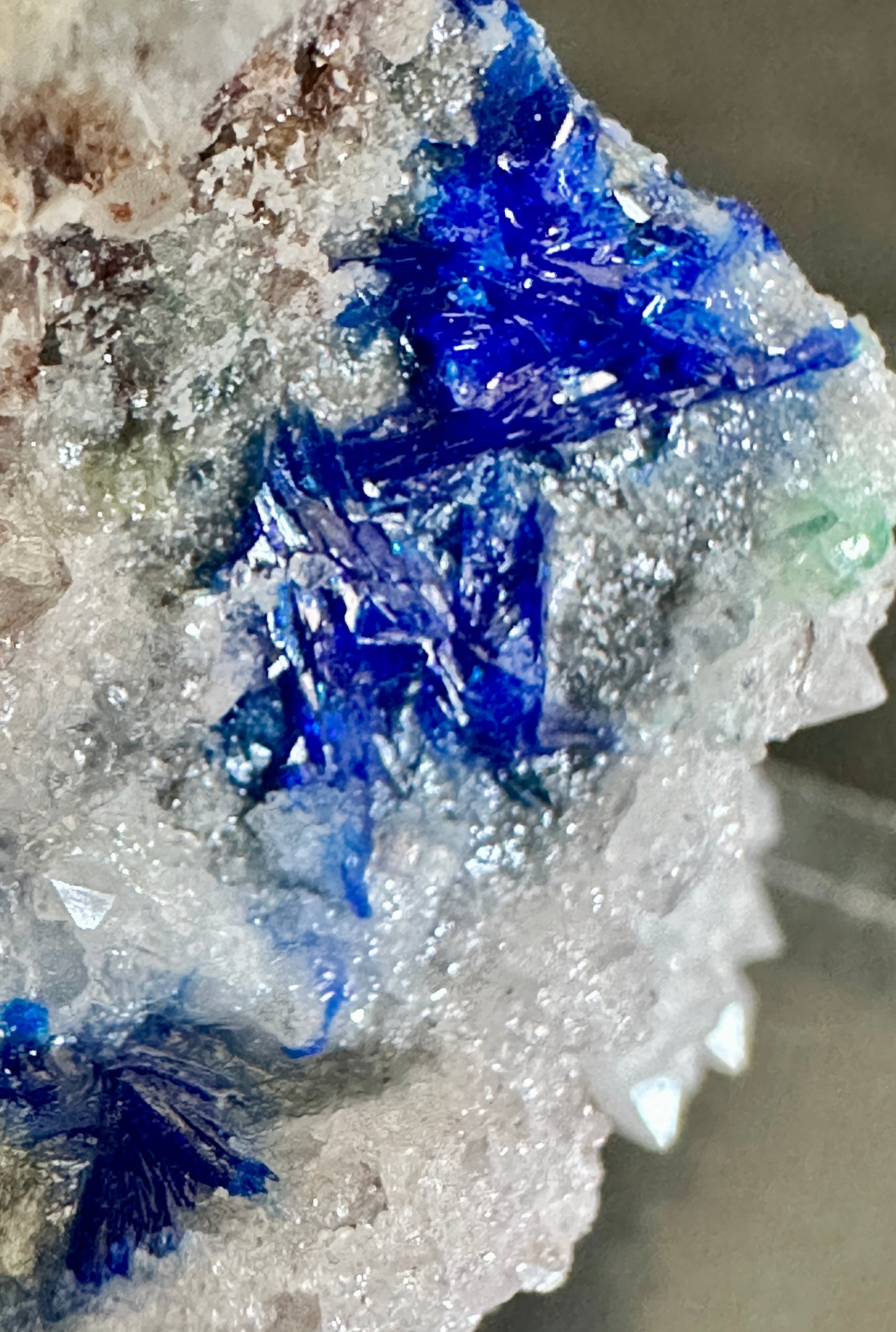 Linarite on Galena