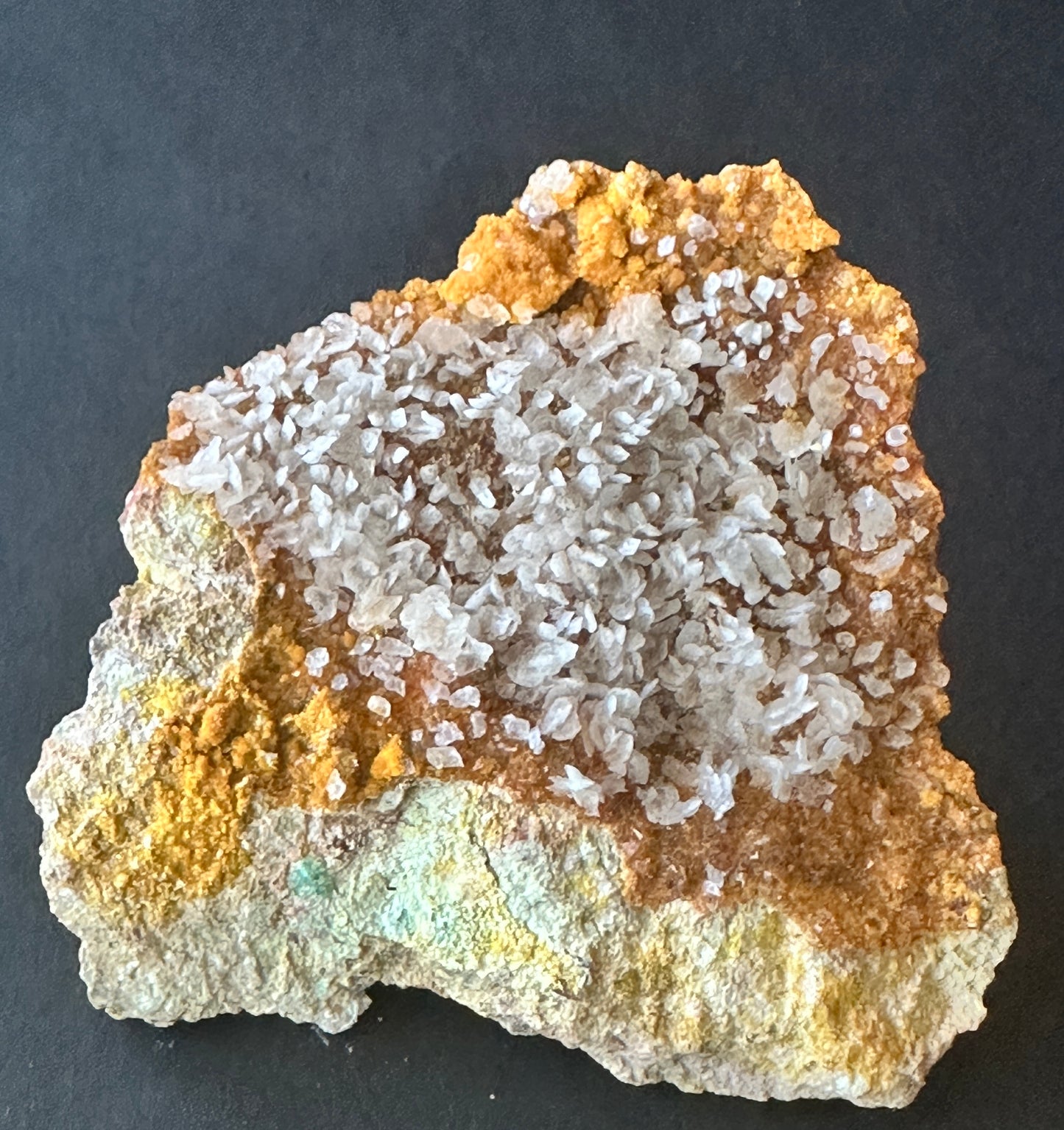 Fluorite on Mimetite