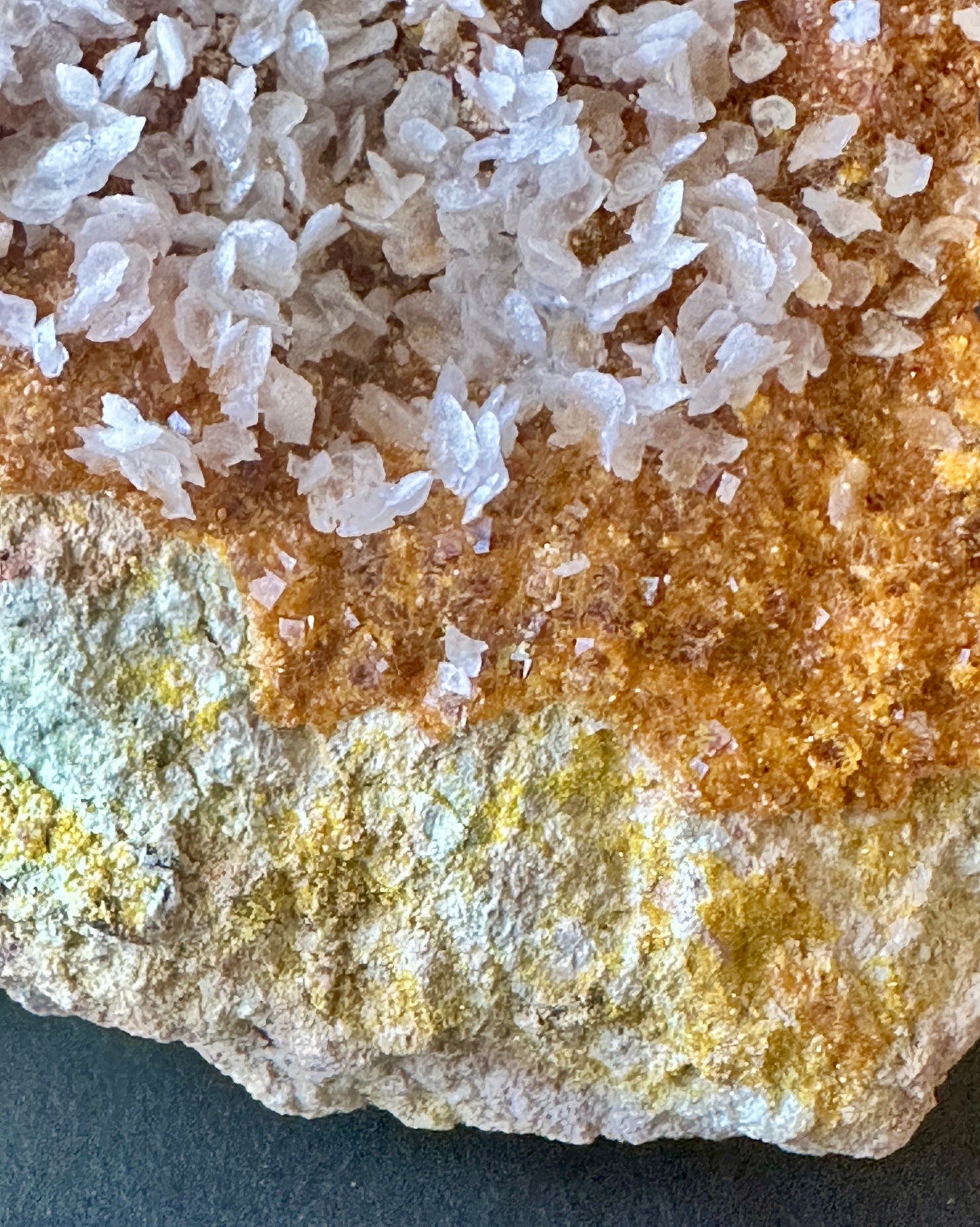 Fluorite on Mimetite