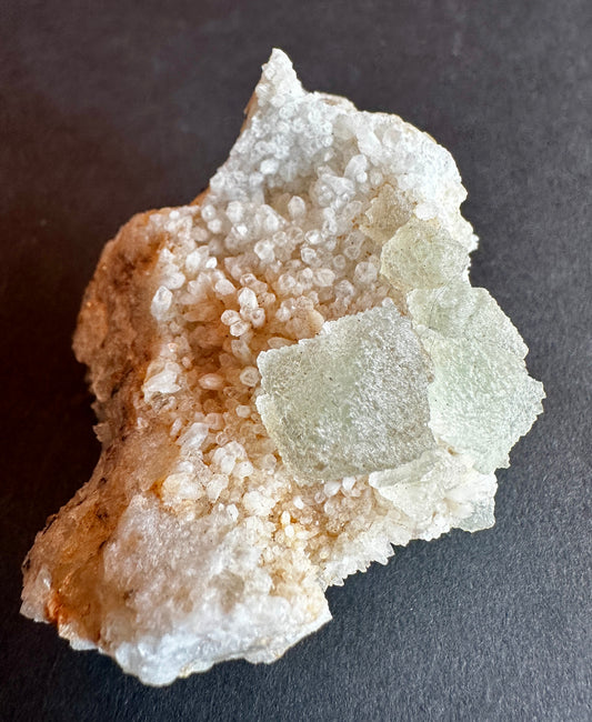 Fluorite on Quartz