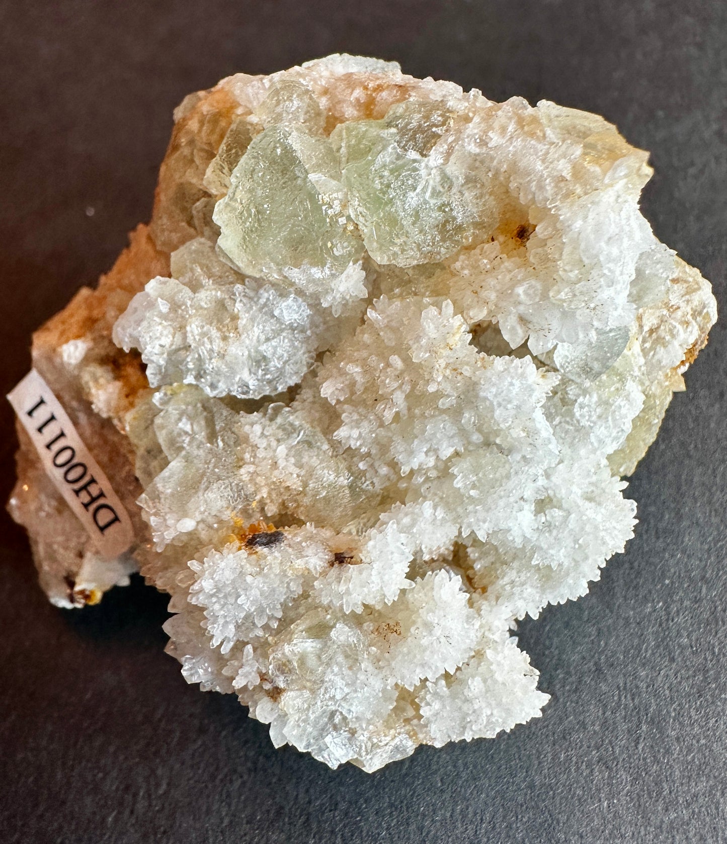 Fluorite on Quartz