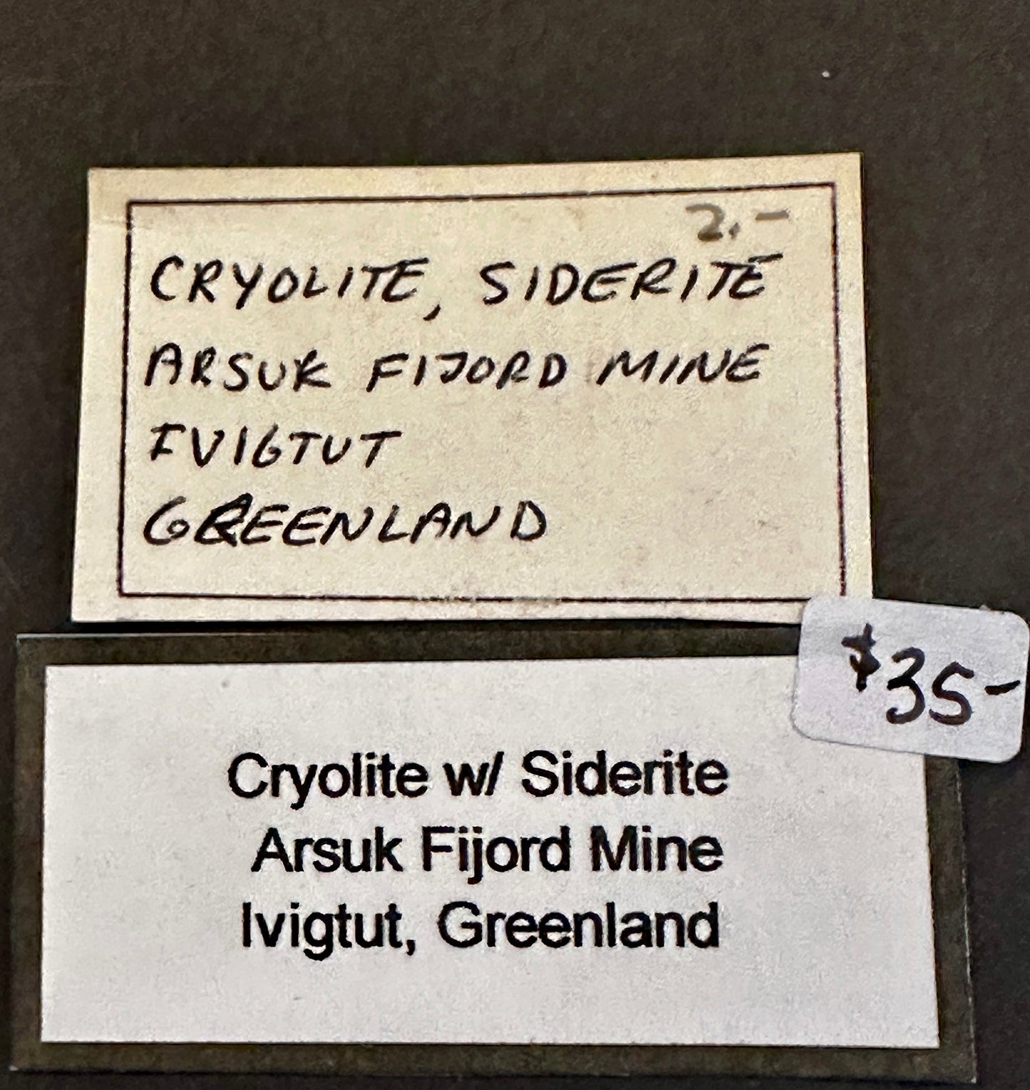 Cryolite & Sphalerite