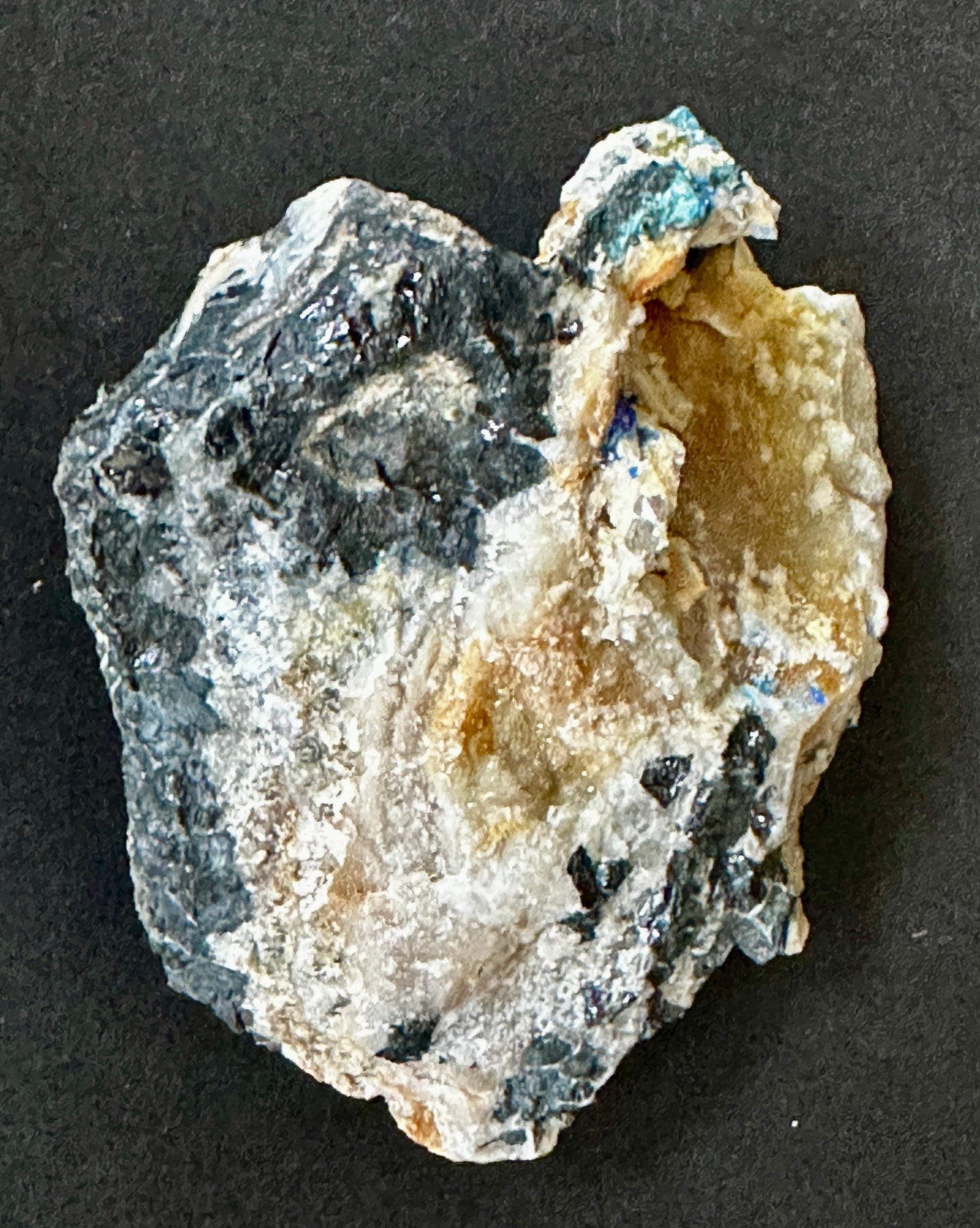 Linarite on Galena