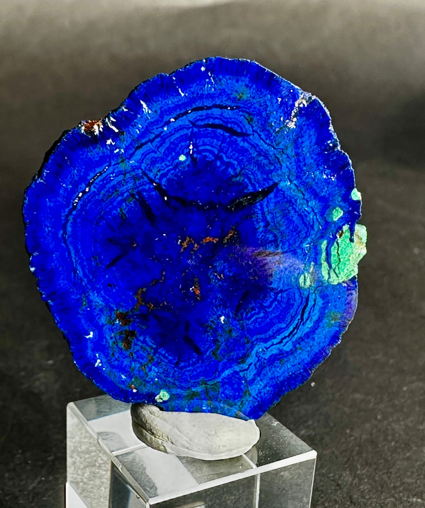 Azurite slice
