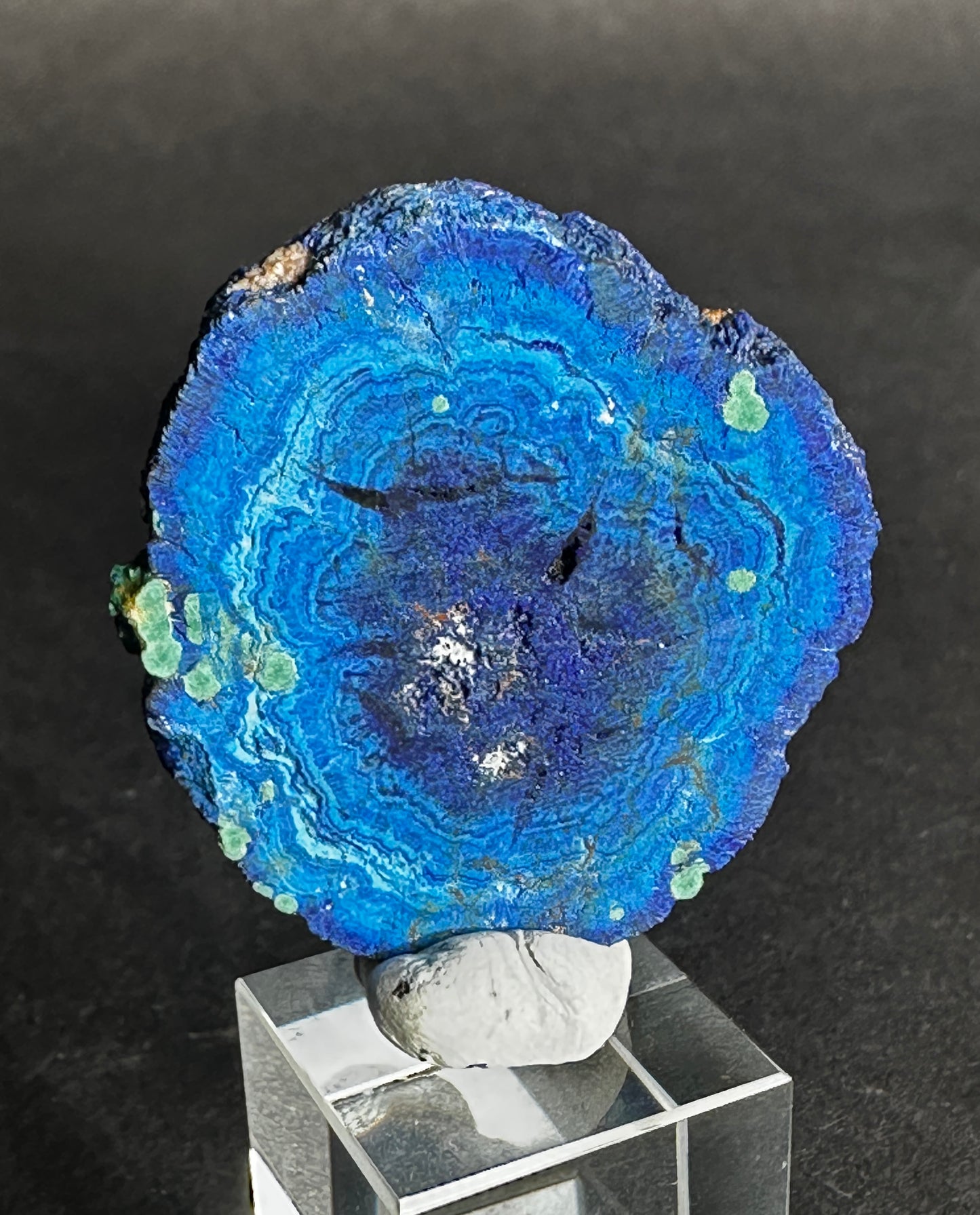 Azurite slice