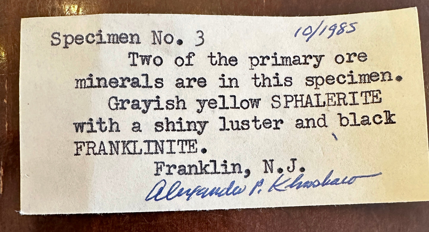 Sphalerite & Franklinite