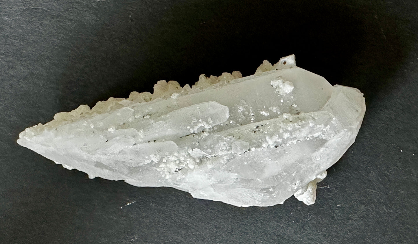 Calcite on Quartz